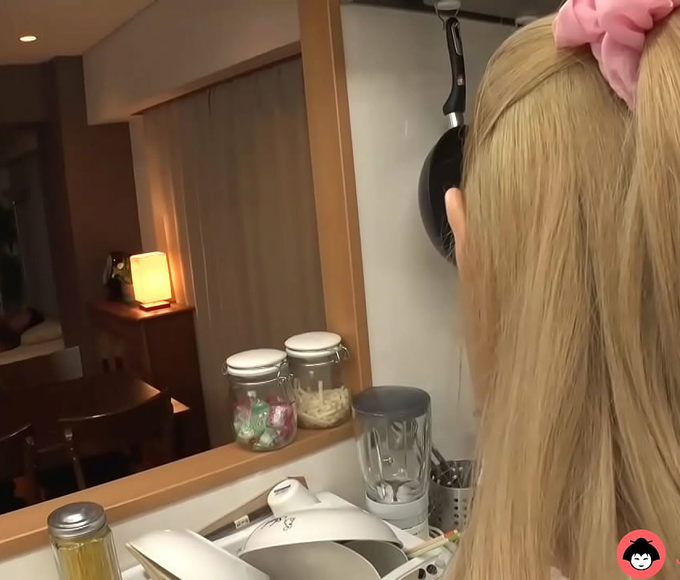 Caught In The Act! Japanese Housewife's Naughty Kitchen Romp Revealed In Uncensored Video!