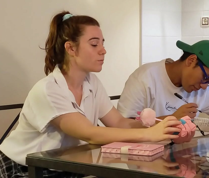 Must-Watch Video ~ Seductive Teen Shares Her Stepdad's Lessons With Classmate!