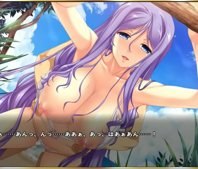 Japanese Erotic Scene: Luscious Enchantress In Shin Koihime Yumeisou Tengoku Unification Den With Huang Chu In A Sensual Swimsuit